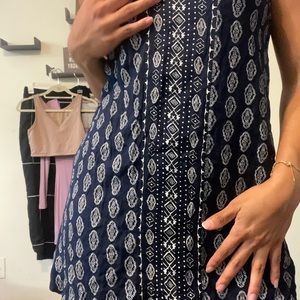 Short blue dress for dinner!